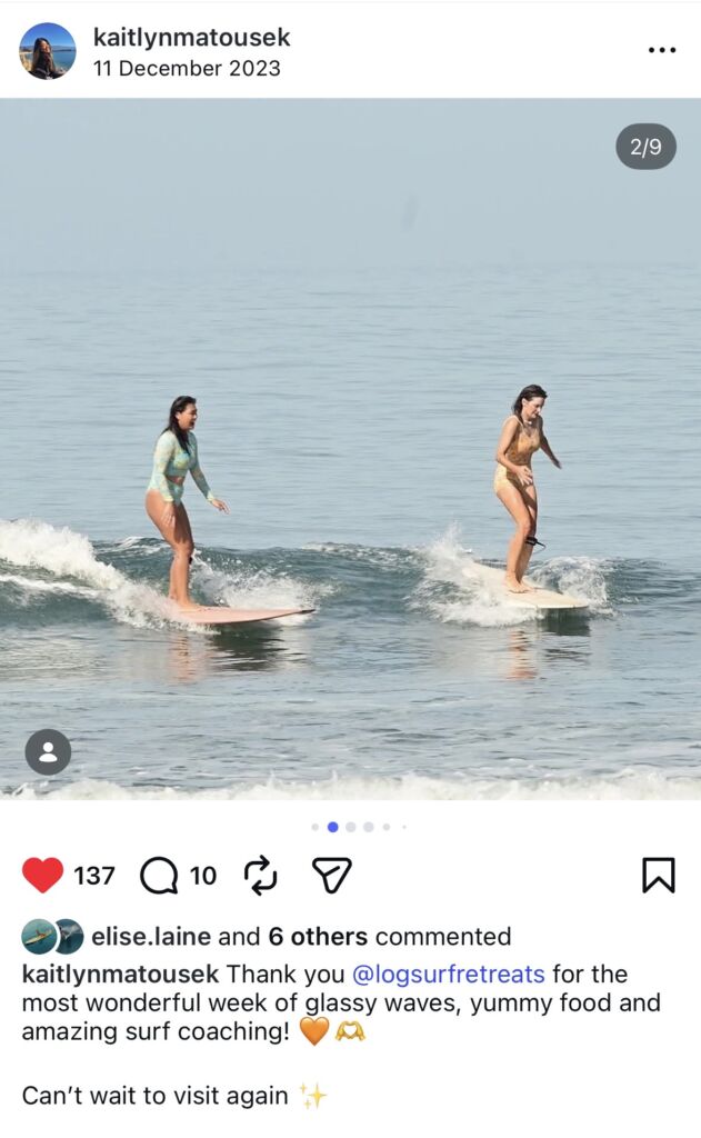 longboard wave surf camp